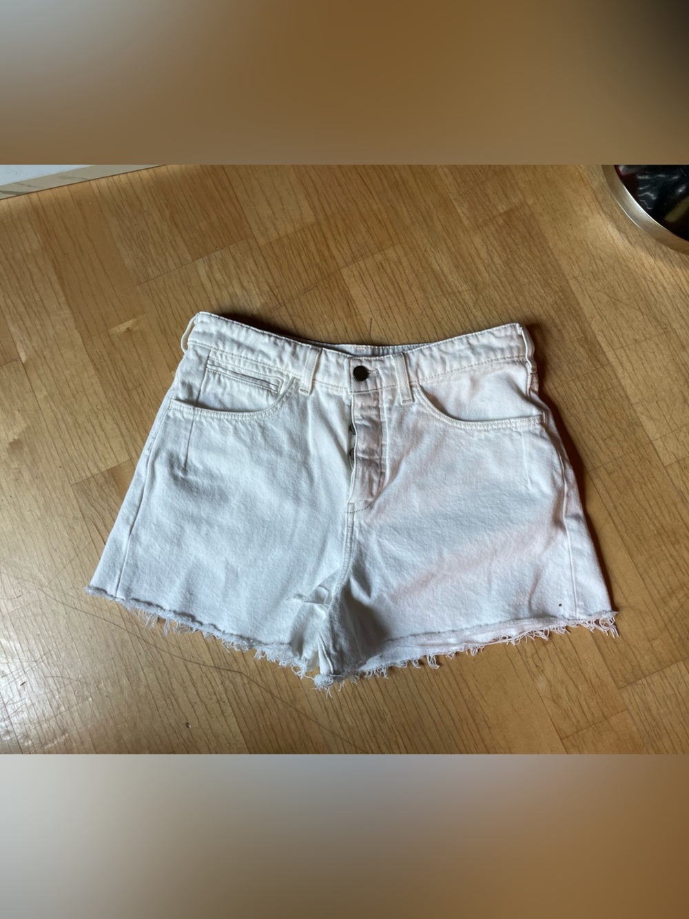 Anthropologie Pilcro White Denim Shorts